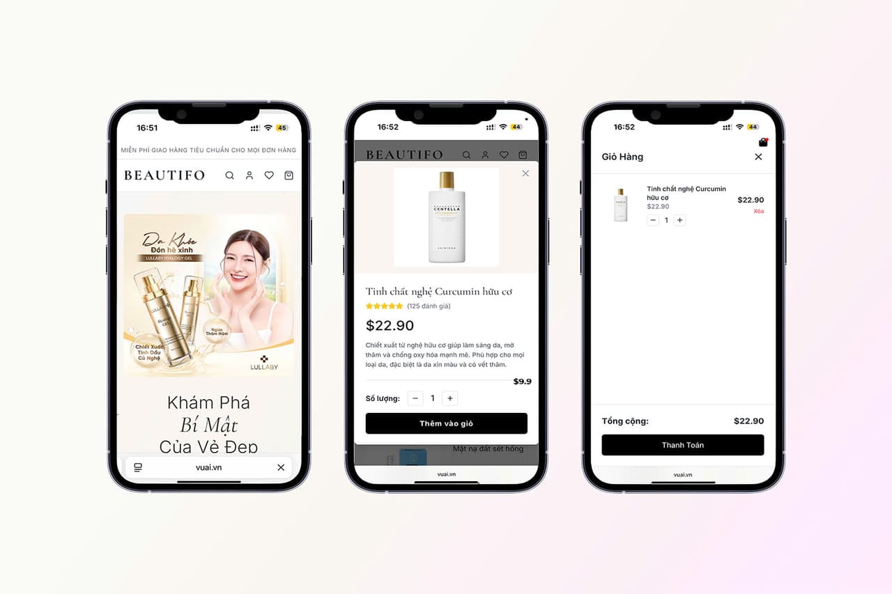 Tối ưu trên giao diện điện thoại